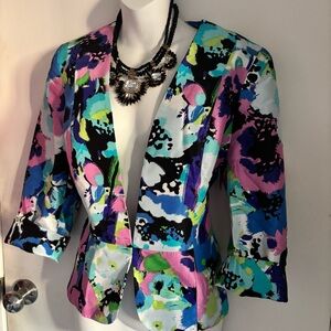 KASPER WOMEN BLAZER SIZE 8 NWT 
IN TIGER LILY MULTY COLOR